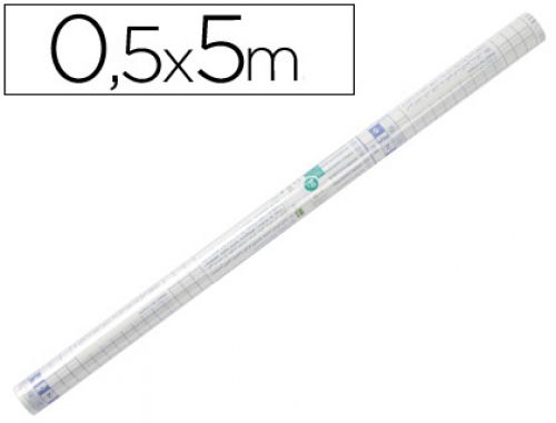 Rolo plastico adesivo forra livros 0,50 mt x 5 mt 50 microns , Liderpapel , 20286 , 8423473202863